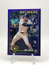 2024 Topps Update Purple Speckle Tyler Black RC #US144 /799 Brewers