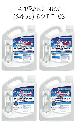 #ad Wet amp; Forget Indoor Mold amp; Mildew Disinfectant Cleaner 64 oz LOT OF 4 NEW $49.79