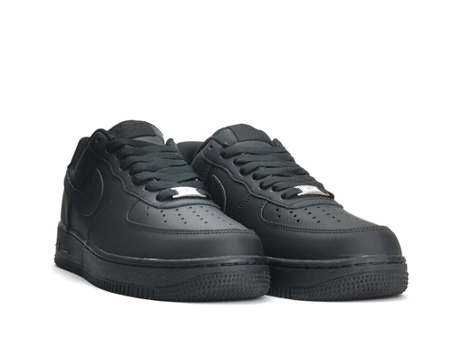 Nike Air Force 1 Black Trainers Mens 