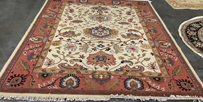 IVORY / RUST 8'-0'' x 10'-0'' Back Stain Rug, Reduced Price 1172669261 SK115B-8