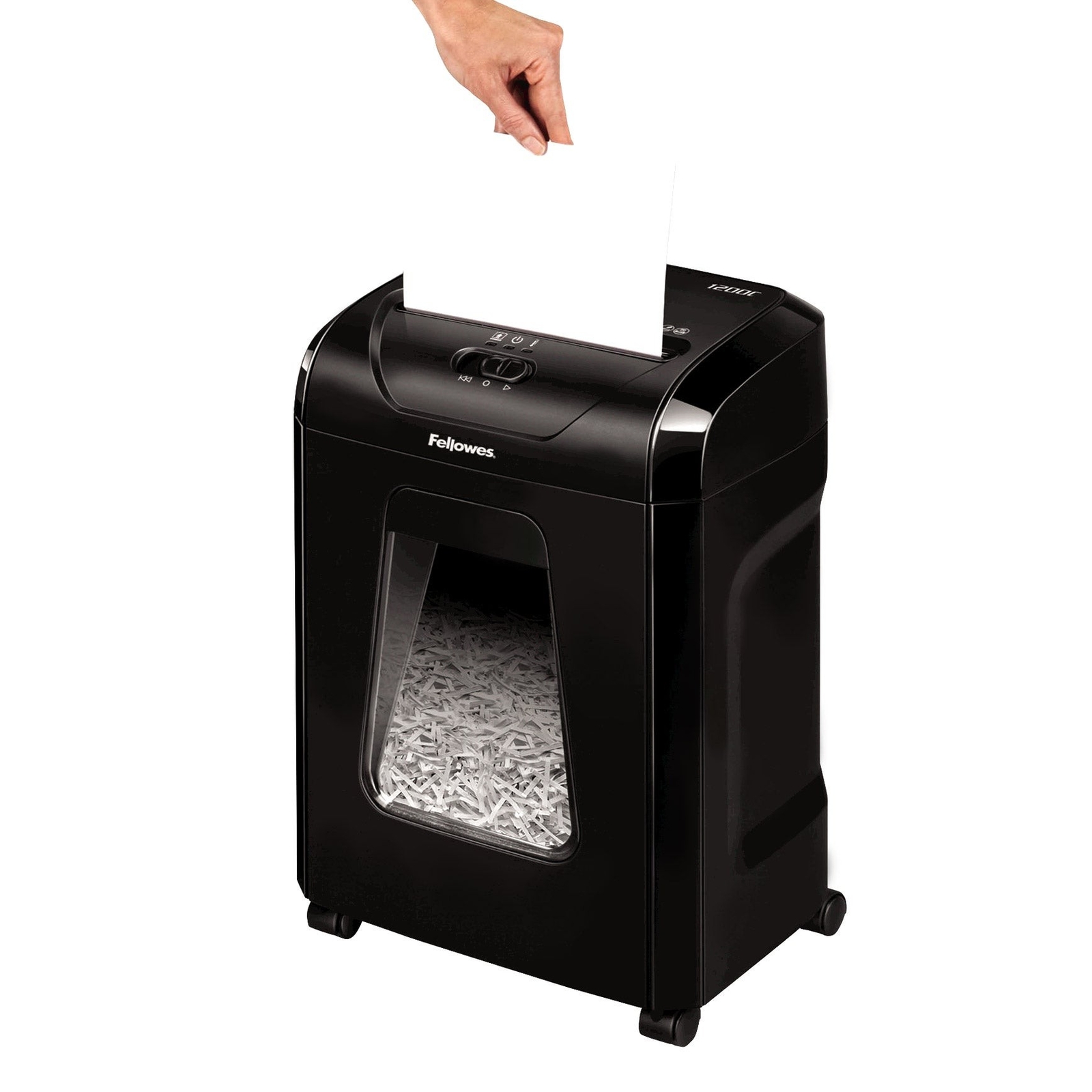 PAPER DOCUMENT SHREDDER DESTROYER MACHINE CROSS CUT FELLOWES FOR HOME USE 12 PG-image