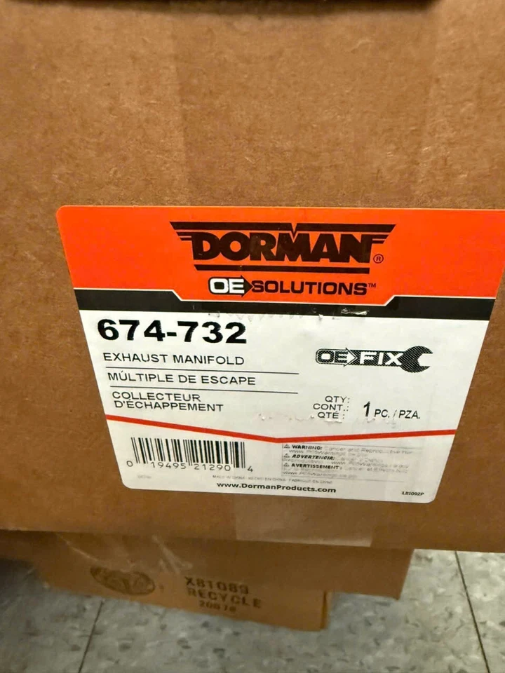 674-732 Dorman Kit Exhaust Manifold Passenger Right Side New for Chevy Avalanche - Image 2 of 2