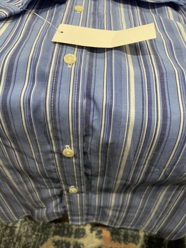 CHAPS Stretch Boys XL (18/20) Long Sleeve Button Down Shirt Blue Multi - Picture 7 of 14