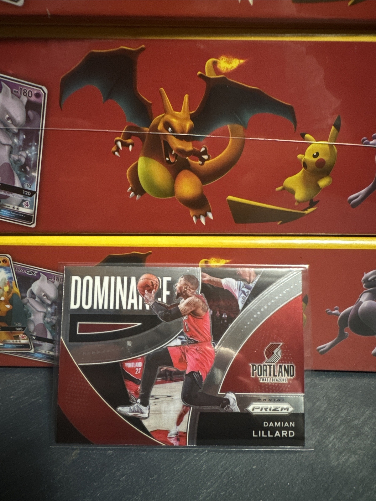 21-22 Panini Prizm Damian Lillard Dominance Silver Insert  #18 Trailblazers