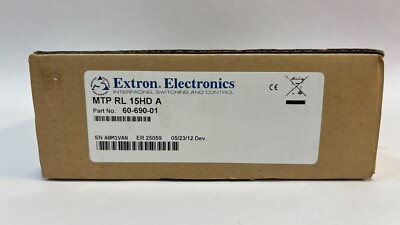 Extron MTP RL 15HD A 60-690-01 MTP Twisted Pair Receivers for VGA & Audio (NIB)