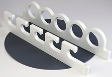 5 Fishing Rod Pole Reel OFFSHORE Same Side Garage Ceiling Wall Rack Organizer WH