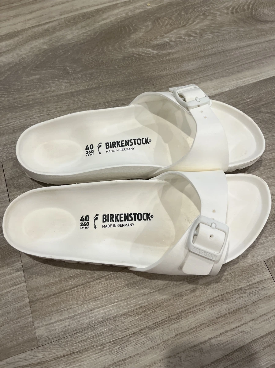 White rubber hotsell birkenstocks womens