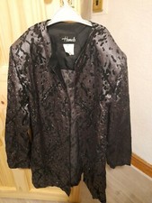 Genuine Vintage 80's 90's Hammells Oversize Silver Black Jacket 14