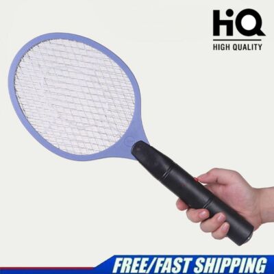Handheld Electric Mosquito Fly Swatter Zapper Killer Bug Pest Insect Wasp Racket