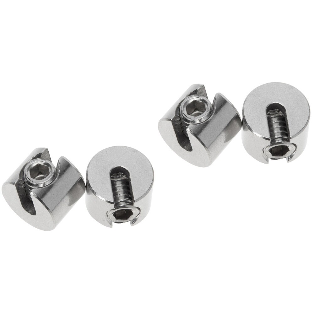 4 Pcs Wire Rope Clamp 316 Stainless Steel Fasteners Cable Clips eBay