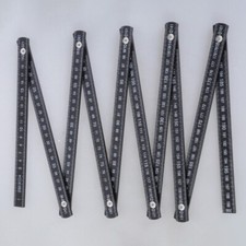 Sturdy 2m Black Foldable Measurement Tool Lightweight And Convenient For Travel