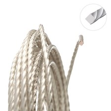 Non Tarnish Silver Plated Copper 18 Gauge Twisted SQUARE Wrapping Wire 8 Feet