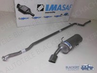 Imasaf Auspuffset Ab Kat für Citroen Saxo 1.4VTS 2000-2003|Mittelrohr+Esd+Blende