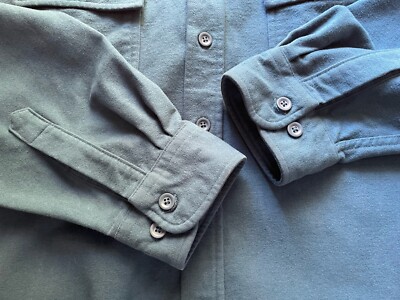 Chemise L.L. Bean Chamois Vert Homme – Taille XL, Boutonnée, Manches Longues, Coton Doux