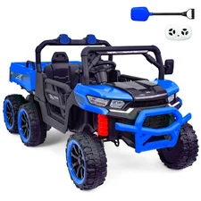24V Kids Ride on Toy 2 Seater Electric Dump Car 6 Wheeler 6mph Truck with Remote