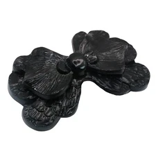 Parcelona French Large Petal Black Celluloid French Barrette Hair Clips Women...