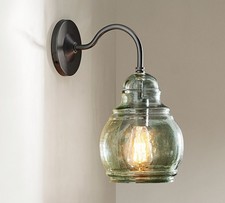 Pottery Barn Paxton 8 Light Blown Glass 