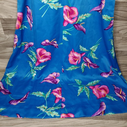 Vintage Hilo Hattie SMALL Hawaiian Dress Maxi Aloha Muumuu Luau Anthurium Floral - Picture 7 of 8