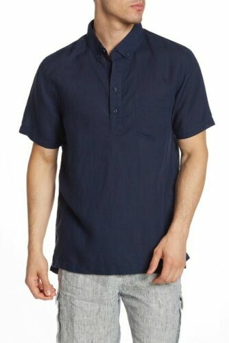 Onia Josh Linen Regular Fit Pull Over 