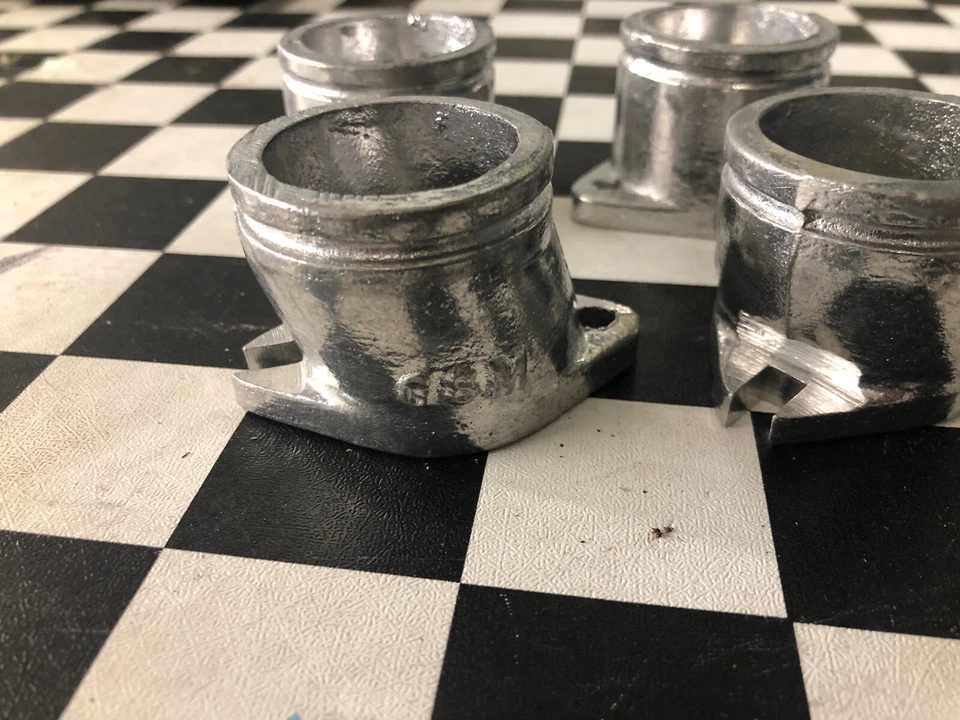 Kawasaki KZ400A D S 1974-1978 OEM colector soporte de carburador aislador kit de admisión (4) Foto 2 de 4