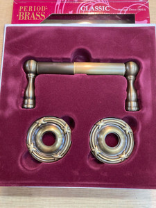New SOLID BRASS Tissue Holder with Antique Finish