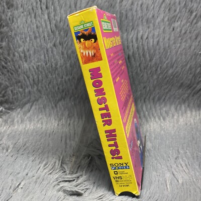 Sesame Street Monster Hits VHS Tape 1990 Sony Wonder Henson Frank
