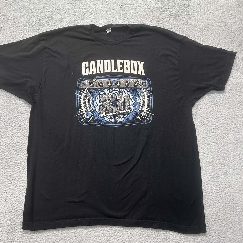 Candlebox Concert T-Shirt Mens 3XL 2023 3D Anniversary Rock Roll Graphic T
