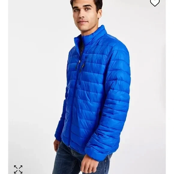 CLUB ROOM Jacket Men's Quilted Packable Puffer Jacket | Blue | Medium(No Tags)
Opens in a new window
