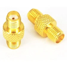 1pc SMA Female to Female Barrel Adapter RF Coax Connector Straight GRIP