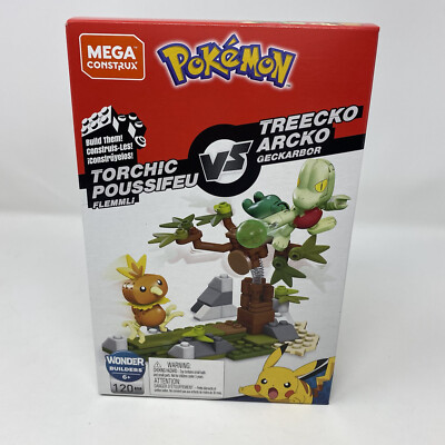 Mega Construx Pokemon Torchic Vs Treecko Wonder Builders New Free Shipping 6+