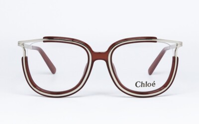ORIGINAL EYEGLASSES CHLOE' CE2688 222 WOMEN BROWN GOLD SQUARE CLASSIC VOGUE OTT