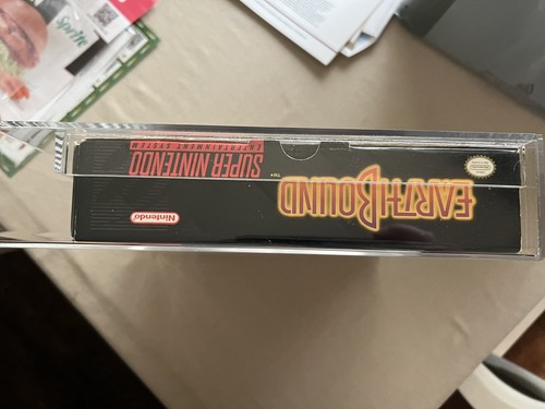 Super Nintendo SNES Earthbound WATA QUALIFIED UNUSED CIB 70 Graded New Old Stock - Picture 6 of 9