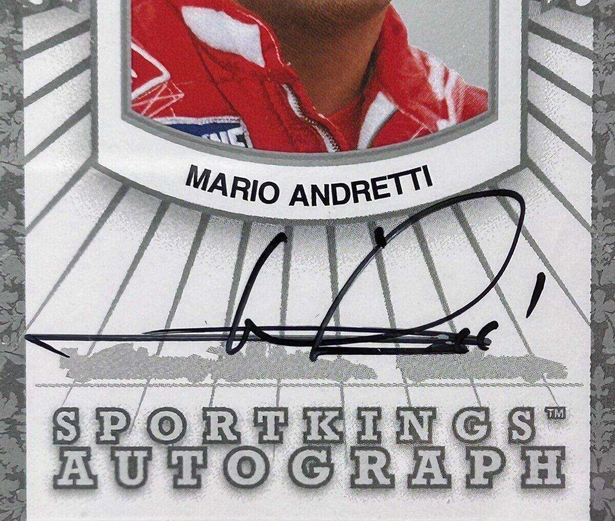 2007 SPORTKINGS Mario Andretti Signed Silver #A-MA PSA 8 Auto 10 Racing Card