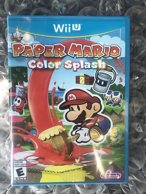 Paper Mario Color Splash (Nintendo Wii U, 2016) - New - Sealed