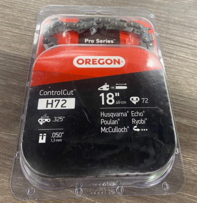 Oregon H72 ControlCut 18'' 72 Link Chainsaw Chain- Fits Echo, McCulloch and More