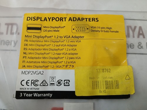 Adaptador Mini DisplayPort 1.2 A VGA Startech REV: 2 - Imagen 3 de 11