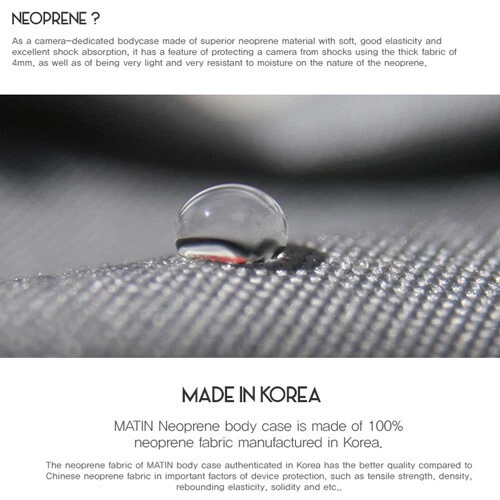 Estuche blando para cuerpo de cámara de neopreno Matin D-SLR (XL) para Nikon D6 Foto 4 de 4