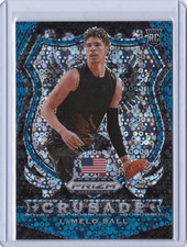 2020-21 Panini Prizm Draft Picks Fast Break LAMELO BALL Blue Crusade RC 148/175