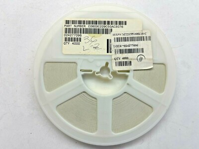 (4,000 PIECE REEL) C0603C229C5GAC, KEMET, CAP CER 2.2PF 50V C0G/NP0 0603