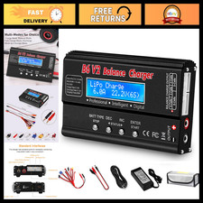 80W 6A LiPo Battery Charger - Fast Balance Charger for RC Cars & Drones