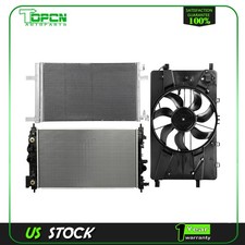 Engine Radiator Condenser Cooling Fan For 2010 2011 2012-2015 Chevrolet Cruze