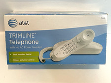 AT T White Trimline Telephone Corded 205 Landline NEW