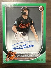 2025 Bowman Jackson Holliday Green Paper /99 Autograph #PRV-JH Auto Orioles