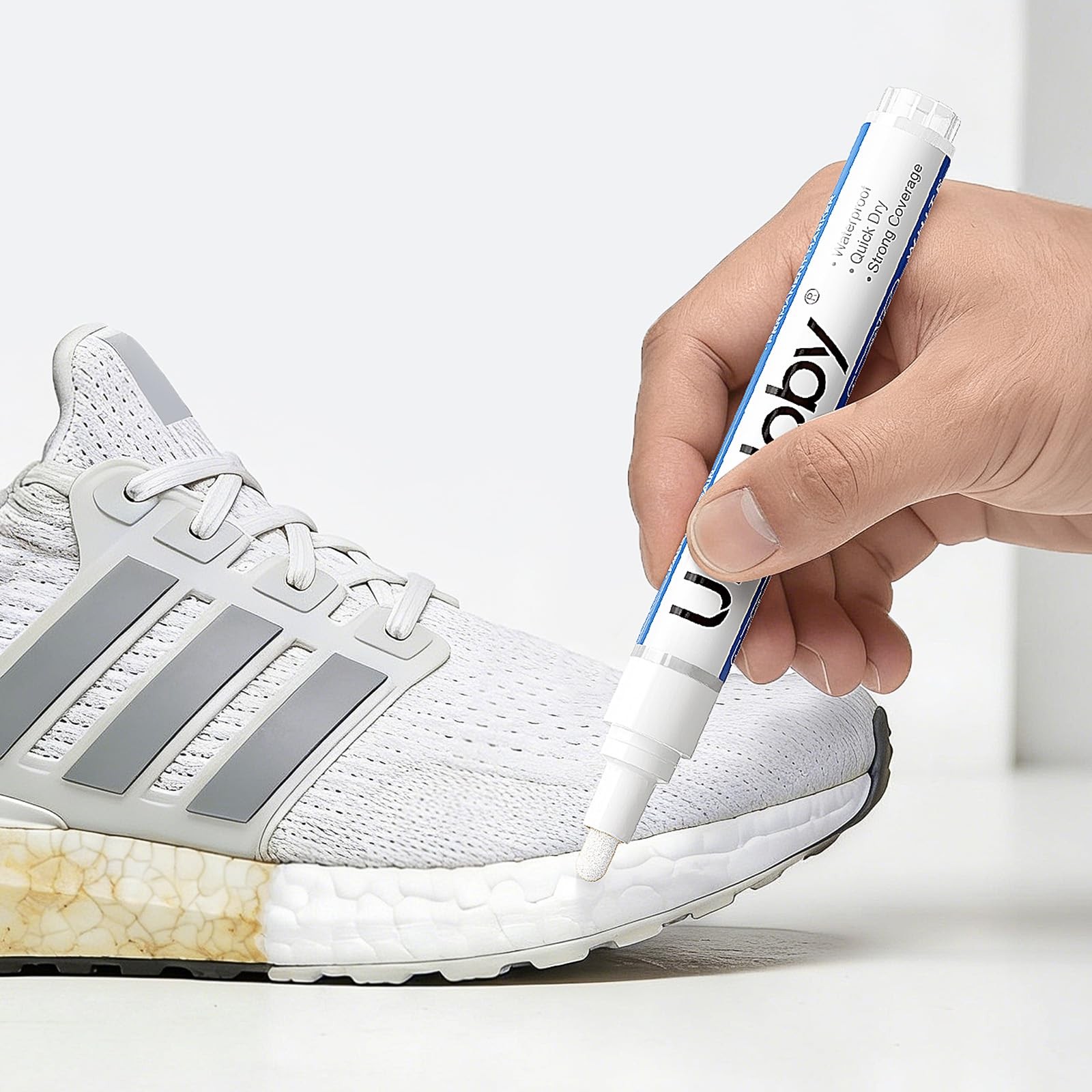 White Fabric Marker for Shoes Sneaker Paint Pen Permanent Leather Canvas DIY 