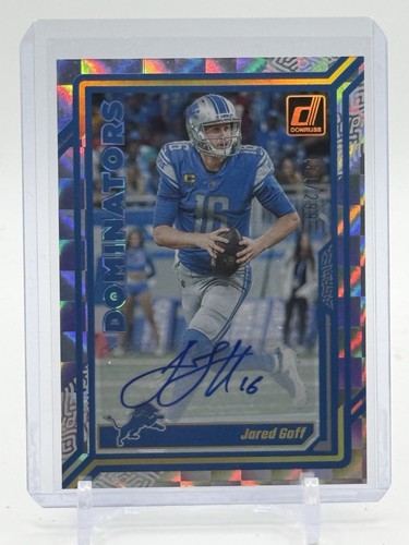 Jared Goff [Autograph] #D-24 2023 Panini Donruss Dominators card