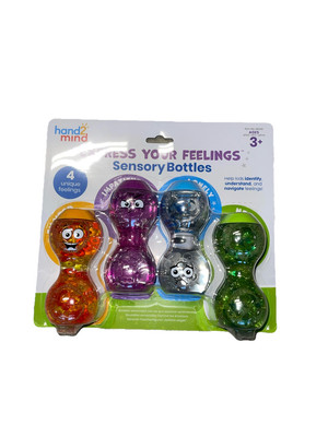 Hand2mind Express Your Feelings Sensory Bottles- Secondary Emotions, Toddler