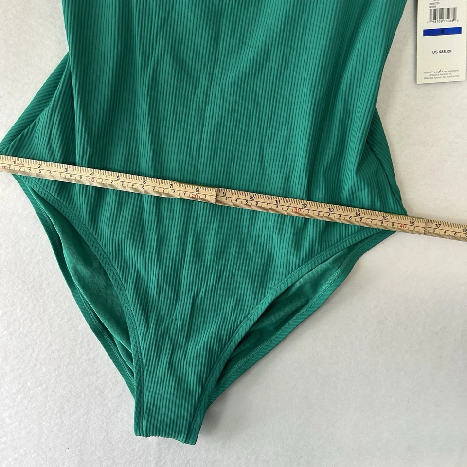 Traje de baño Nautica XL verde de una pieza para mujer nuevo con etiquetas Foto 4 de 4