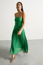 Warehouse Green Midi Dress Womens Occasion Dresses