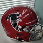 Michael Vick Atlanta Falcons Signed Riddell SpeedFlex Helmet BAS Witness NFL