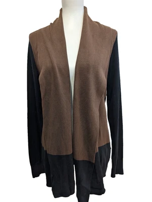 Gilet Lauren Ralph Lauren Femme Marron et Noir Coton Taille L Ouvert - Photo 1/4